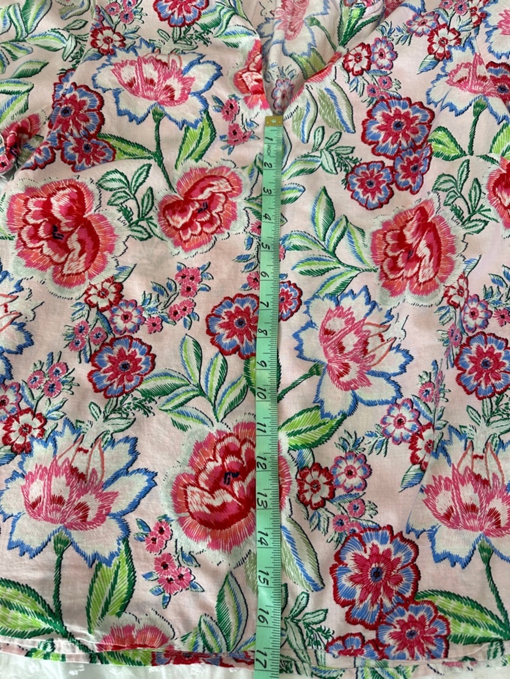Crown&Ivy Boho Cottagecore Romantic Southern Belle Chic Floral Pink Blouse SzL - Picture 12 of 12